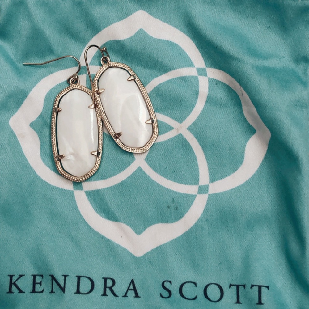 Kendra Scott White Daniele Earrings